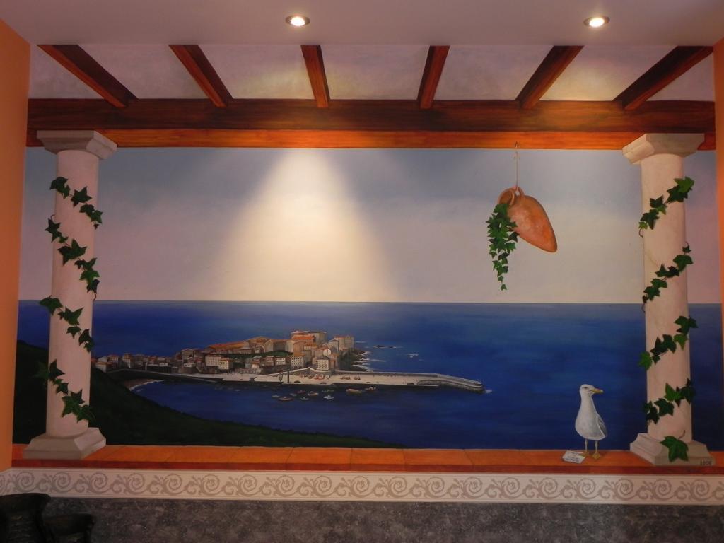 Hotel Restaurante Pizzeria Abc Laracha Buitenkant foto